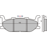 Pastiglie Freno RMS Organiche Yamaha Majesty 400cc Anteriore per YAMAHA XVS A DRAG STAR CLASSIC 650 1998 - 2002